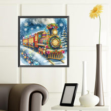 Load image into Gallery viewer, Diamond Painting - Partial Special Shaped - Christmas train (40*40CM)