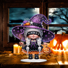 Load image into Gallery viewer, Acrylic Halloween Gnome Desktop Diamond Art Kits Diamond Painting Desktop Decors