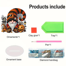 Load image into Gallery viewer, Acrylic Halloween Gnome Desktop Diamond Art Kits Diamond Painting Desktop Decors