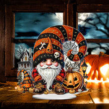 Load image into Gallery viewer, Acrylic Halloween Gnome Desktop Diamond Art Kits Diamond Painting Desktop Decors