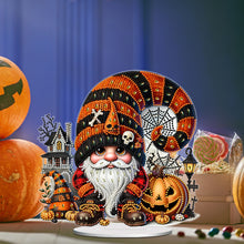 Load image into Gallery viewer, Acrylic Halloween Gnome Desktop Diamond Art Kits Diamond Painting Desktop Decors