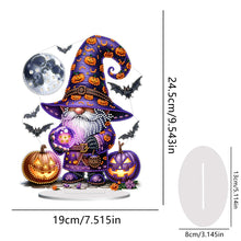 Load image into Gallery viewer, Acrylic Halloween Gnome Desktop Diamond Art Kits Diamond Painting Desktop Decors