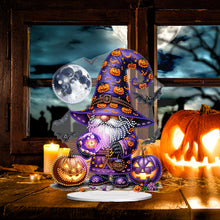 Load image into Gallery viewer, Acrylic Halloween Gnome Desktop Diamond Art Kits Diamond Painting Desktop Decors