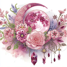Load image into Gallery viewer, Diamond Painting - Partial Special Shaped - double moon rose (30*30CM)