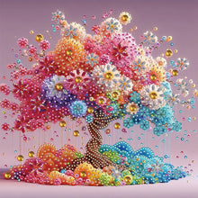 Load image into Gallery viewer, Diamond Painting - Partial Special Shaped - colorful cloud tree of life (30*30CM)