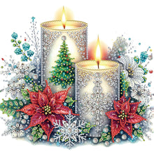 Load image into Gallery viewer, Diamond Painting - Partial Special Shaped - Christmas candles (30*30CM)