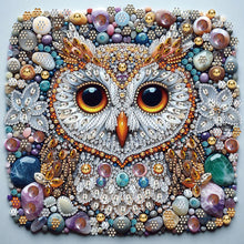 Load image into Gallery viewer, Diamond Painting - Partial Special Shaped - marble owl (30*30CM)