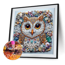 Load image into Gallery viewer, Diamond Painting - Partial Special Shaped - marble owl (30*30CM)