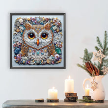 Load image into Gallery viewer, Diamond Painting - Partial Special Shaped - marble owl (30*30CM)