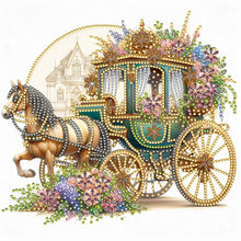 Load image into Gallery viewer, Diamond Painting - Partial Special Shaped - carriage flower (30*30CM)