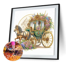 Load image into Gallery viewer, Diamond Painting - Partial Special Shaped - carriage flower (30*30CM)