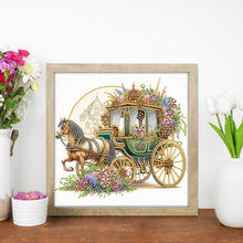 Load image into Gallery viewer, Diamond Painting - Partial Special Shaped - carriage flower (30*30CM)