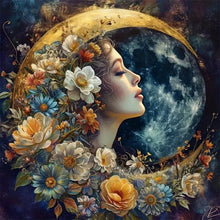 Load image into Gallery viewer, AB Diamond Painting - Full Round - Goddess of Flowers and Moon (40*40CM)