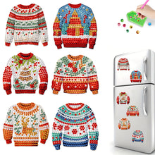 Load image into Gallery viewer, 6Pcs Acrylic Butterfly Diamond Art Magnets Decals Diamond Painting Fridge Magnet