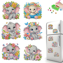Load image into Gallery viewer, 6Pcs Acrylic Butterfly Diamond Art Magnets Decals Diamond Painting Fridge Magnet
