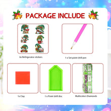 Load image into Gallery viewer, 6Pcs Acrylic Butterfly Diamond Art Magnets Decals Diamond Painting Fridge Magnet