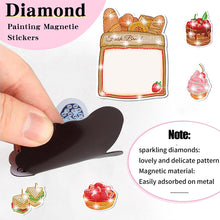 Load image into Gallery viewer, 4 Sheets Desserts Diamond Painting Refrigerator Magnet for Adults Kids Beginners