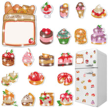 Load image into Gallery viewer, 4 Sheets Desserts Diamond Painting Refrigerator Magnet for Adults Kids Beginners