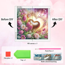 Load image into Gallery viewer, Diamond Painting - Partial Special Shaped - Beautiful love (40*40CM)