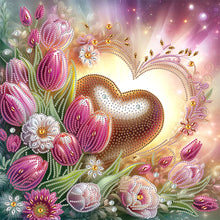 Load image into Gallery viewer, Diamond Painting - Partial Special Shaped - Beautiful love (40*40CM)