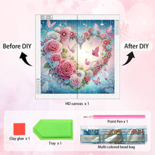 Load image into Gallery viewer, Diamond Painting - Partial Special Shaped - Beautiful love (40*40CM)