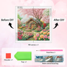 Load image into Gallery viewer, Diamond Painting - Partial Special Shaped - village landscape (40*40CM)