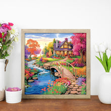 Load image into Gallery viewer, Diamond Painting - Partial Special Shaped - village landscape (40*40CM)