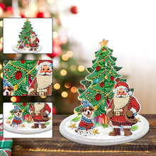 Load image into Gallery viewer, Acrylic Special Shape Xmas Tree & Santa Claus & Dog Diamond Painting Decoration