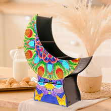 Load image into Gallery viewer, Mandala Diamond Painting Storage Box Moon Shaped Organizer Box for Art Crafts