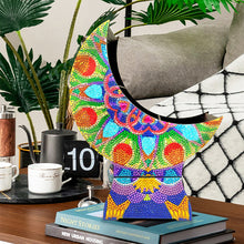 Load image into Gallery viewer, Mandala Diamond Painting Storage Box Moon Shaped Organizer Box for Art Crafts