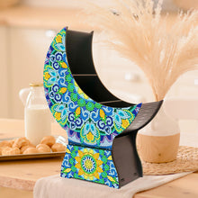 Load image into Gallery viewer, Mandala Diamond Painting Storage Box Moon Shaped Organizer Box for Art Crafts