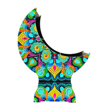 Load image into Gallery viewer, Mandala Diamond Painting Storage Box Moon Shaped Organizer Box for Art Crafts