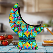 Load image into Gallery viewer, Mandala Diamond Painting Storage Box Moon Shaped Organizer Box for Art Crafts