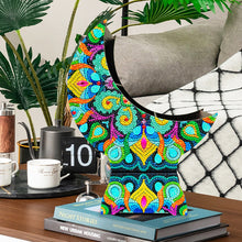 Load image into Gallery viewer, Mandala Diamond Painting Storage Box Moon Shaped Organizer Box for Art Crafts