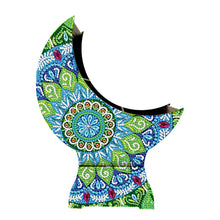 Load image into Gallery viewer, Mandala Diamond Painting Storage Box Moon Shaped Organizer Box for Art Crafts