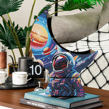 Load image into Gallery viewer, Astronaut Diamond Painting Storage Box Moon Shaped Organizer Box for Art Crafts