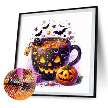 Load image into Gallery viewer, AB Diamond Painting - Full Round - Halloween Teacup (40*40CM)