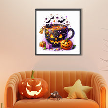 Load image into Gallery viewer, AB Diamond Painting - Full Round - Halloween Teacup (40*40CM)