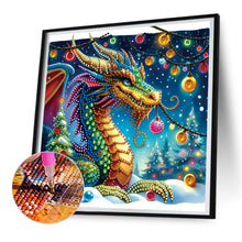 Load image into Gallery viewer, Diamond Painting - Partial Special Shaped - Neon dragon (30*30CM)