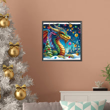 Load image into Gallery viewer, Diamond Painting - Partial Special Shaped - Neon dragon (30*30CM)