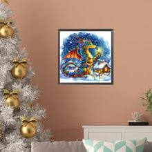 Load image into Gallery viewer, Diamond Painting - Partial Special Shaped - Neon dragon (30*30CM)