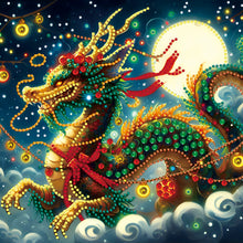 Load image into Gallery viewer, Diamond Painting - Partial Special Shaped - Neon dragon (30*30CM)