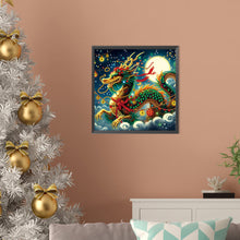 Load image into Gallery viewer, Diamond Painting - Partial Special Shaped - Neon dragon (30*30CM)