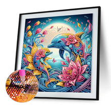 Load image into Gallery viewer, Diamond Painting - Partial Special Shaped - dolphin (30*30CM)
