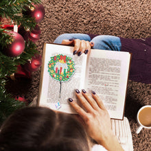 Load image into Gallery viewer, 2Pcs Special Shape Christmas Tree Diamond Painting Bookmark for Reading Day Gift