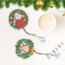 Load image into Gallery viewer, 2Pcs Special Shape Christmas Tree Diamond Painting Bookmark for Reading Day Gift