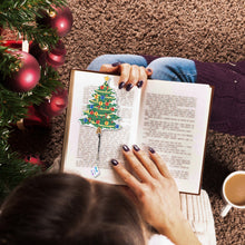 Load image into Gallery viewer, 2Pcs Special Shape Christmas Tree Diamond Painting Bookmark for Reading Day Gift