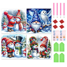 Load image into Gallery viewer, 4pcs Round Diamond Painting Set - winter goblin (40*40CM)