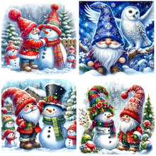Load image into Gallery viewer, 4pcs Round Diamond Painting Set - winter goblin (40*40CM)