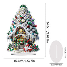 Load image into Gallery viewer, Acrylic Winter Christmas House Diamond Painting Desktop Decorations for Beginner